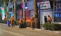 پاکسازی سریع محل برگزاری جشن بزرگ غدیر توسط نیروهای خدمات شهری شهرداری بجنورد