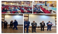 حضور پرسنل حوزه خدمات شهری در همایش بهداشت حرفه ای و ایمنی کار، وتقدیر ازآقای مهندس فرزادی، نماینده شهرداری بجنورد در کارگروه بهداشت حرفه ای.