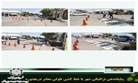 ساماندهی ترافیکی شهر با خط کشی طولی معابر دربجنورد