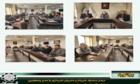 دیدار مشترک شهردار و مدیران شهرداری با مدیر ومعاونین اداره کل راه وشهرسازی