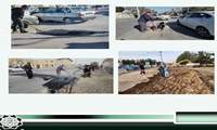 گزارش تصویری از اجرای خدمات عمرانی